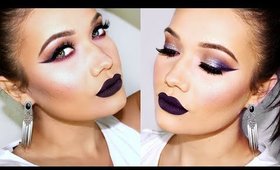 Dramatic Eyes & Dark Lips Makeup Tutorial