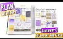 Plan As I Go GOLD HALLOWEEN Collab & GIVEAWAY with Ruby Trev | Erin Condren Spread Plan With Me #75