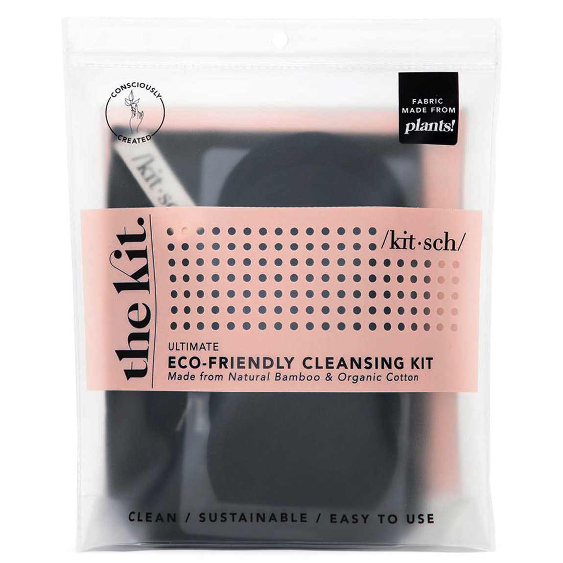 Kitsch Eco-Friendly Ultimate Cleansing Kit Black alternative view 1 - product swatch.