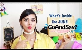 India's 1st Cruelty-free Beauty box | GoAndSay BOX  _ June | SuperWowStyle