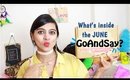 India's 1st Cruelty-free Beauty box | GoAndSay BOX  _ June | SuperWowStyle