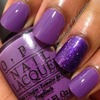 OPI Pack Your Booty Shorts and Smitten Polish Lovely Lilacs