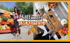 DECORATE WITH ME FOR HALLOWEEN! CUTE OUTDOOR DECOR 2018