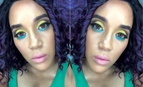 Vibrant Yellow and Turquoise Makeup Tutorial | MakeiGurl