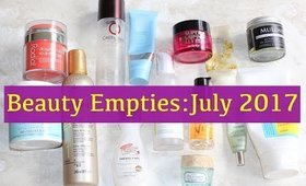 Beauty Products Emptied In July 2017 + Mini Reviews