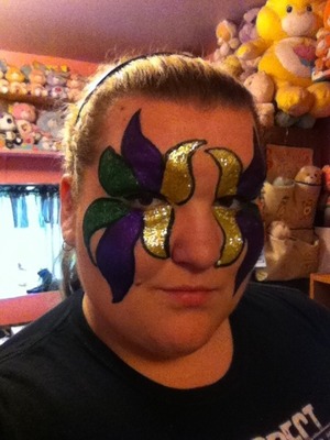 Mardi gras makeup. Too much? | Beautylish