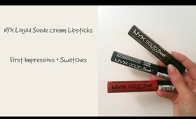NYX Liquid Suede | First Impressions and Swatches