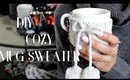 D.I.Y. Cozy Mug Sweater! Easy Tutorial | Danish Hygge | Interior| CillasMakeup88