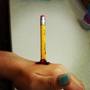 Stabbed pencil 