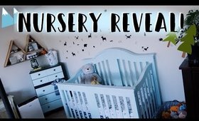 Baby Boy Nursery Tour 2018 | DIY Baby Room On a Budget! (Woodland Theme Nursery Decor & Furniture)