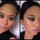 Black & Gold Catching Fire Look