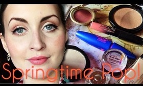 Springtime Pop! Navy Liner & Peach Lips