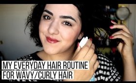 My Everyday Hair Routine for Wavy/Curly Hair | Laura Neuzeth