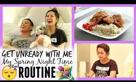 Get UNready With Me! My Spring Night Time Routine ♡