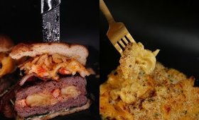 Cauldron Cookbook: Lobster Mac & Cheese Stuffed Burger