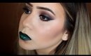 JACLYN HILL FAVORITES PALETTE TUTORIAL  + GREEN LIPS - NYX WICKED LIPPIE INRISQUE