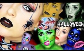 HALLOWEEN 2014 | MAKEUP LOOKBOOK (Body Paint, SFX & More!)