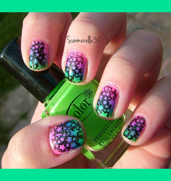 Lisa Frank Inspired Nails | Summer A.'s (wonderland-nails) Photo ...