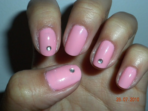 Barbie pink solid with gems