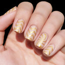 Chevron and Candy Swirl Nails