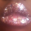 3d glitter lips