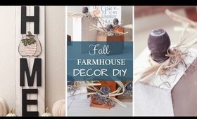 Fall Farmhouse Decor DIY | Wooden Pumpkins | Home Sign