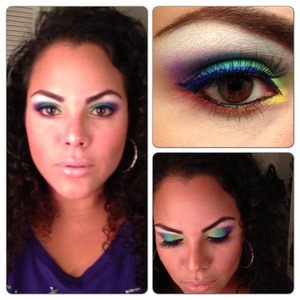 This was inspired by a tutorial done by Tyme the Infamous.  I used the Take Me to Brazil Palette.