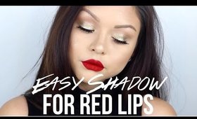 How to: Easy Shadow Look for Red Lips | @GABYBAGGG