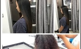 SILK PRESS ON 3B 23 INCH NATURAL HAIR!!!!