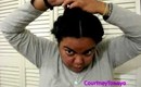 Pin Curls Tutorial on Flat Ironed Hair;*