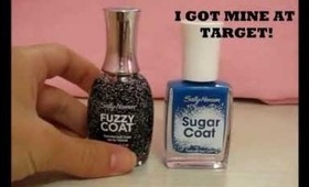 Sally Hansen Sugar Coat and Fuzzy Coat Review