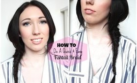 HOW TO Quick & Easy Fishtail Braid Tutorial