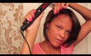 Part 3 | Natural Hair Care Routine (From Curly to Straight) | Flat Iron