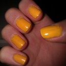 Bright yellow nail