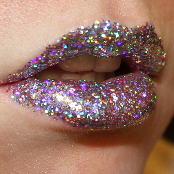 3D Silver Glitter Lips | Cora A.'s (vintageortacky) Photo | Beautylish