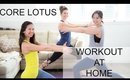 Workout With Me at home with Core Lotus