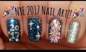 New Years Eve 2017 Nail Art Tutorial | Nail Design | Stephyclaws