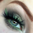 Mossy Green Shimmery Smokey Eye Makeup Tutorial