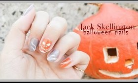 Disney's Jack Skellington Halloween Nails ● Nail Art
