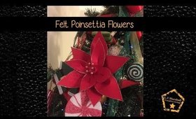 Make a simple 'new sew' Felt Poinsettia with me.