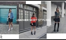 HOW TO STYLE A LEATHER SKIRT | Lily Pebbles
