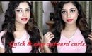 Quick and easy outward curl hairstyle for long hair..