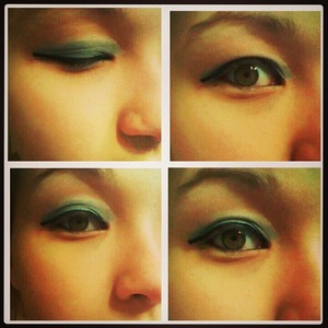I decided to go with a silvery gray look for my school dance. 
