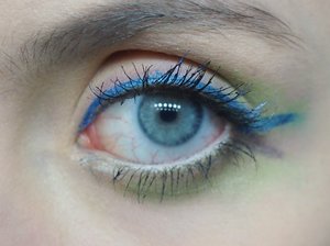 This is the look I wore today, I wasn't sure what to call it, but my friend said it looked like a colorful fish so that's what I'm going with!