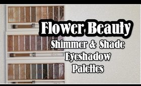 Flower Beauty Shimmer & Shade Eyeshadow Palettes - Review & Demo