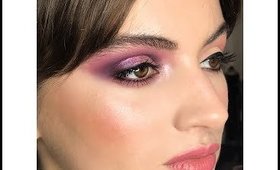 Huda Beauty Purple Glam eye tutorial