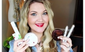 100% PURE/PURITY COSMETICS DEMO + REVIEW {Lip Glaze, Mascara, Bronzer}