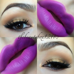 Mac heroine lipstick and eyeshadow details on my Instagram 