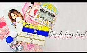 CIRCLE LENS HAUL Pinkicon shop | Twinkle Eyes Geo