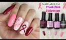 Madam Glam Think Pink Campaign for Breast Cancer Awareness with Easy Nail Art Design!